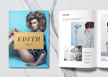 A5 Fashion Magazine Template
