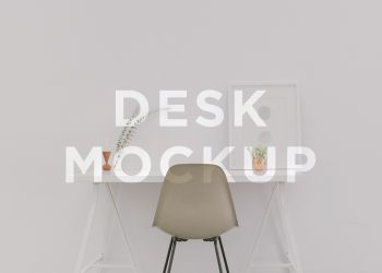 Clean Minimalist Desk Mockup