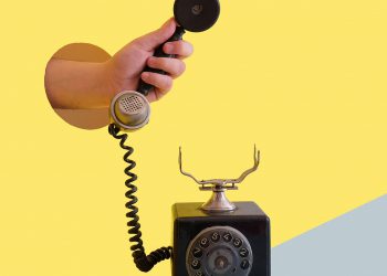 Old Telephone Illustration