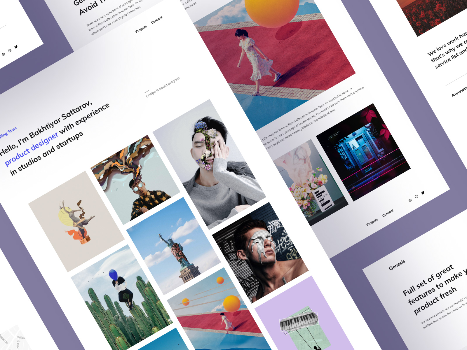 Creative Portfolio site UIKit Freebie WordPress Theme