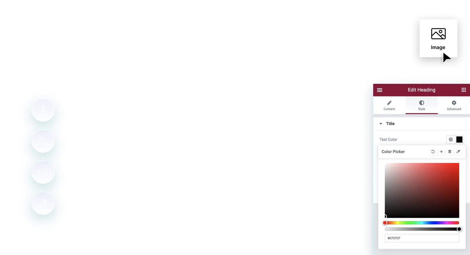 live visual setting