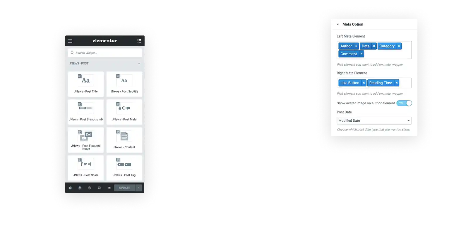 single post builder setting