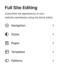full site editing