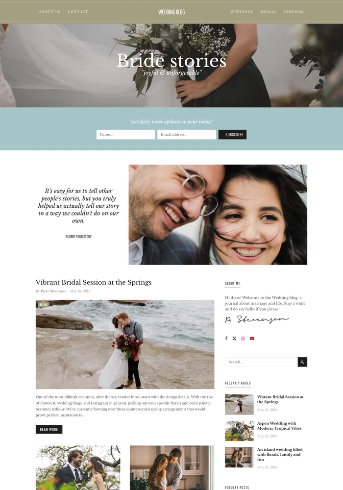 Wedding Blog