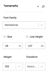 typography setting