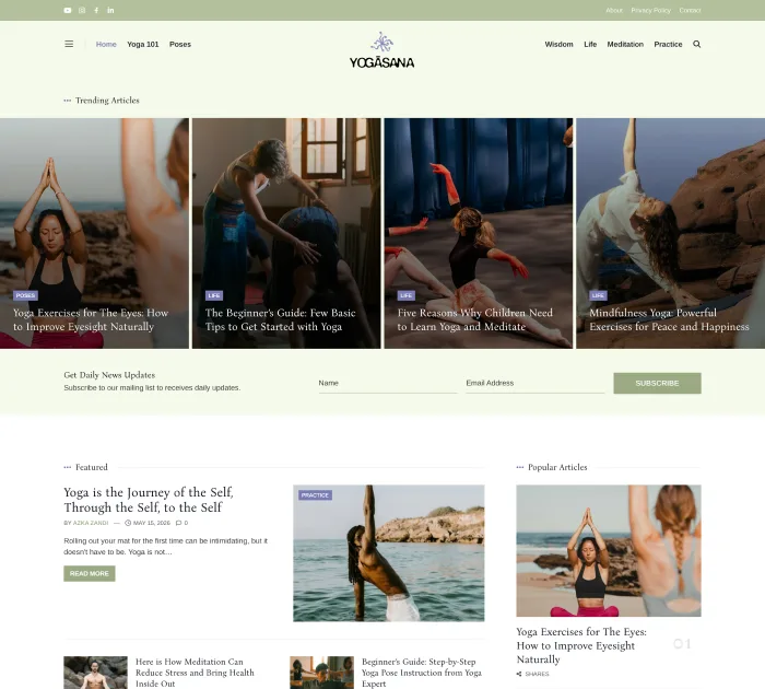 yogasana themes