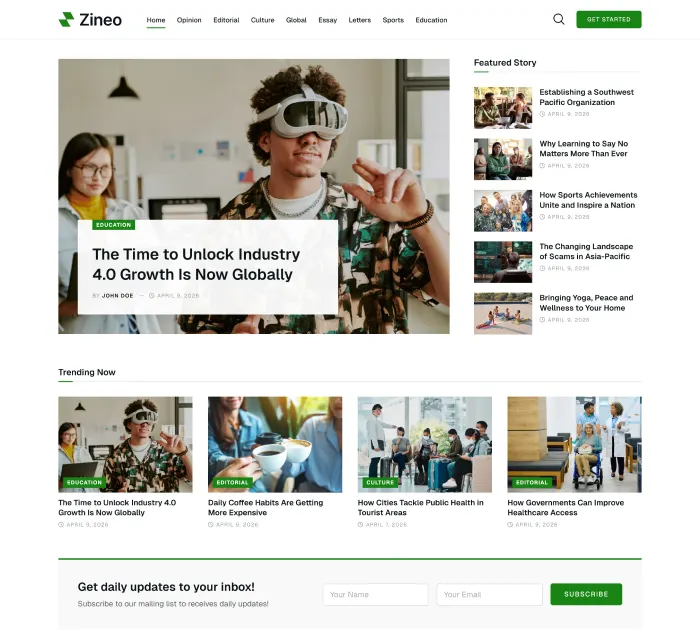 zineo themes